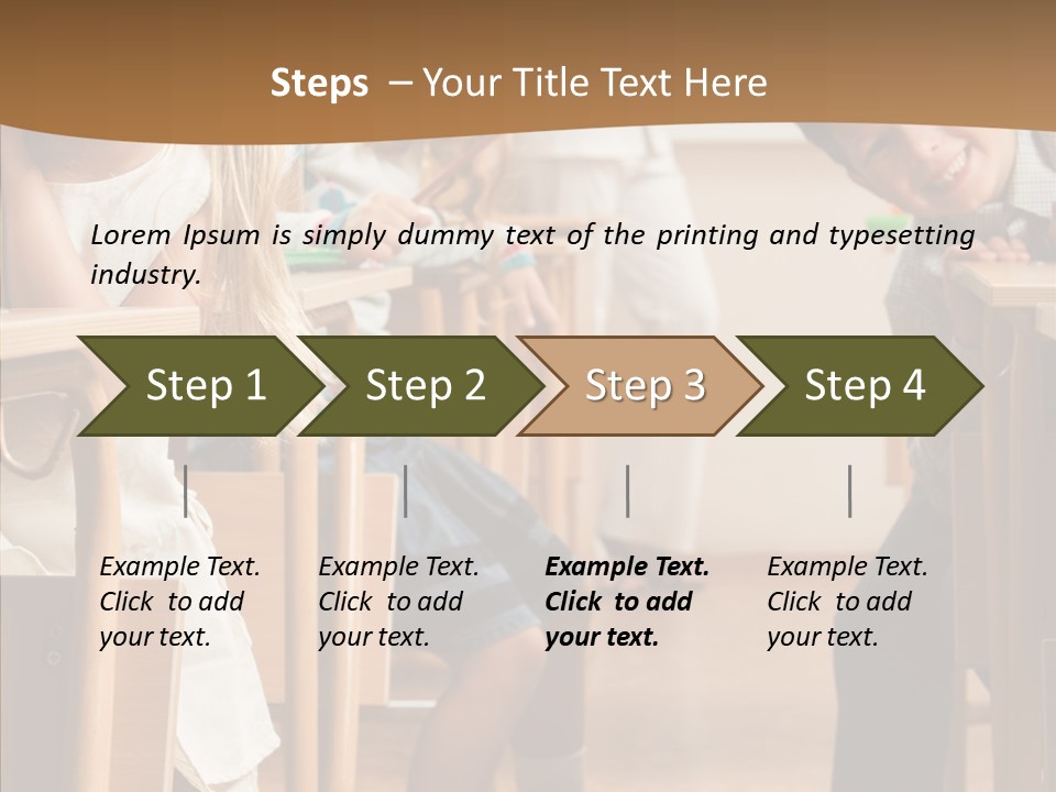 Cute Schoolkid Person PowerPoint Template