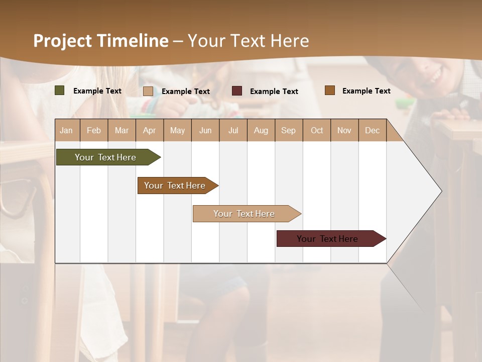 Cute Schoolkid Person PowerPoint Template