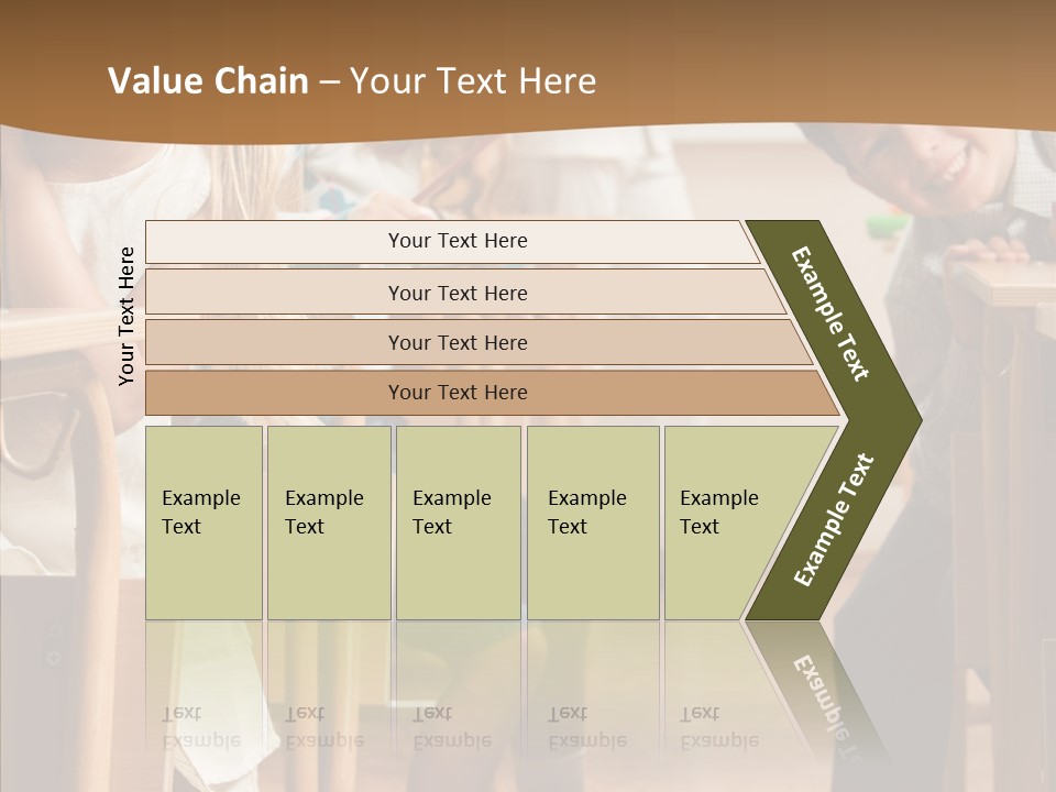 Cute Schoolkid Person PowerPoint Template