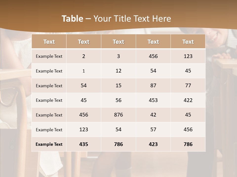 Cute Schoolkid Person PowerPoint Template