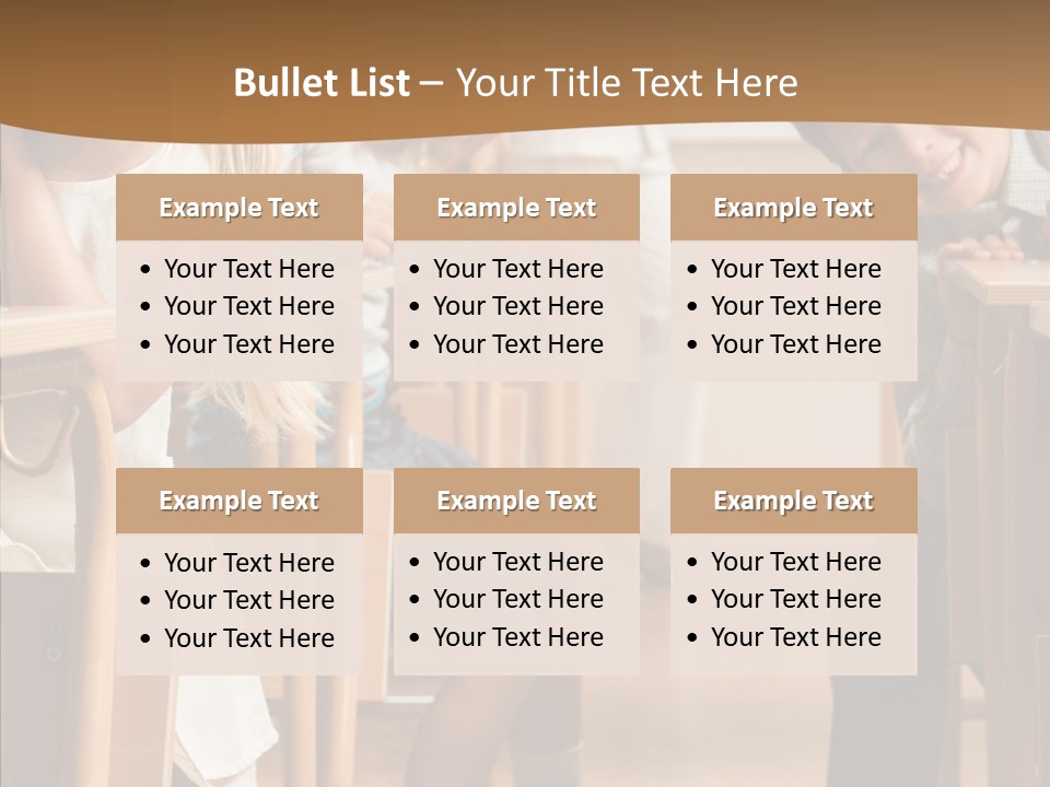 Cute Schoolkid Person PowerPoint Template