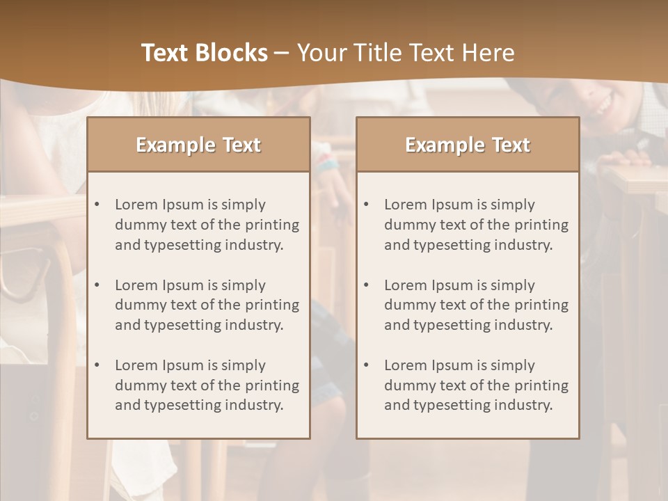 Cute Schoolkid Person PowerPoint Template
