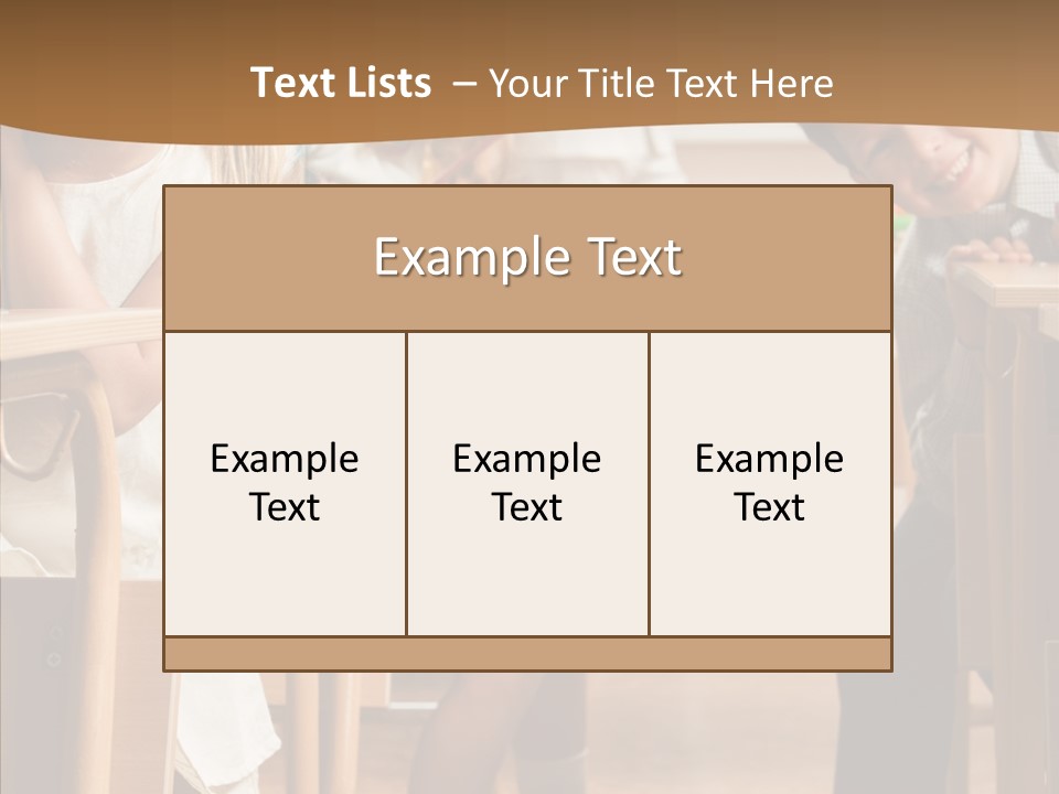 Cute Schoolkid Person PowerPoint Template