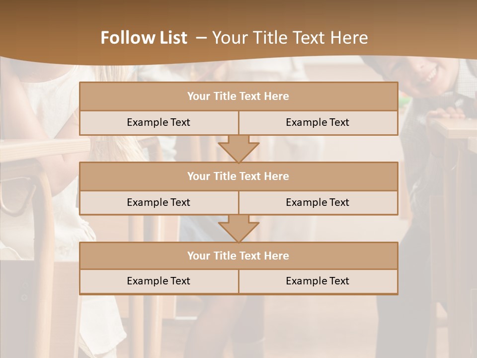 Cute Schoolkid Person PowerPoint Template