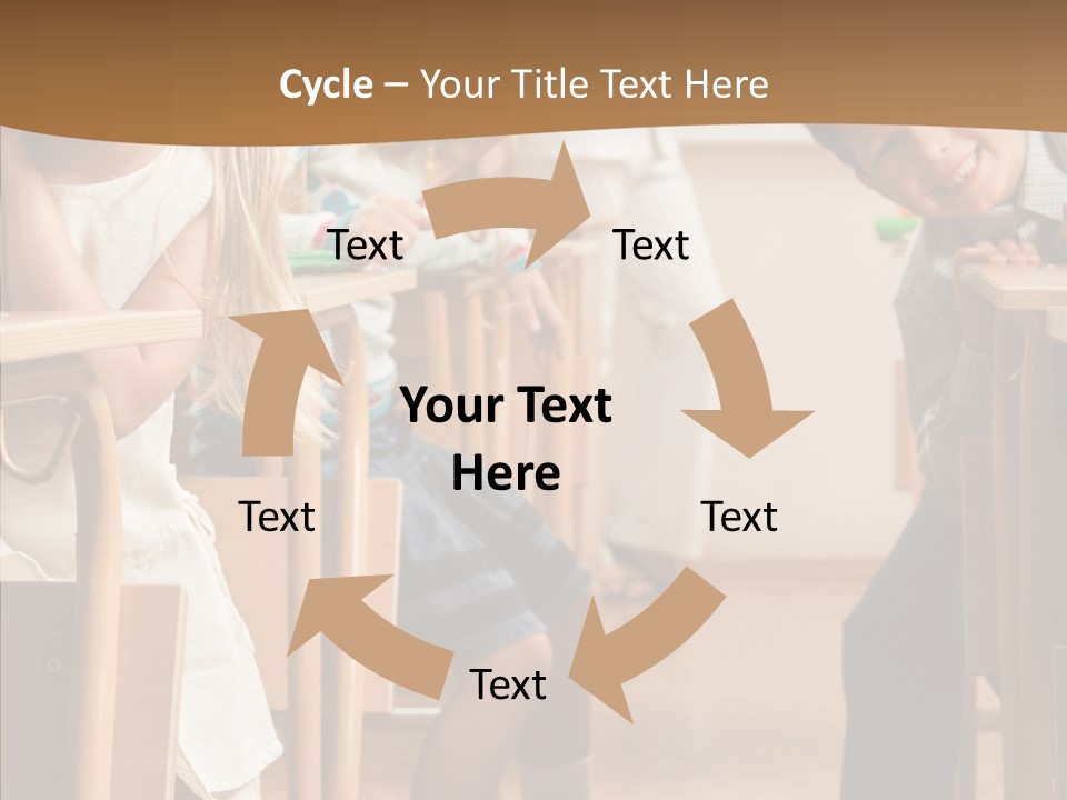 Cute Schoolkid Person PowerPoint Template