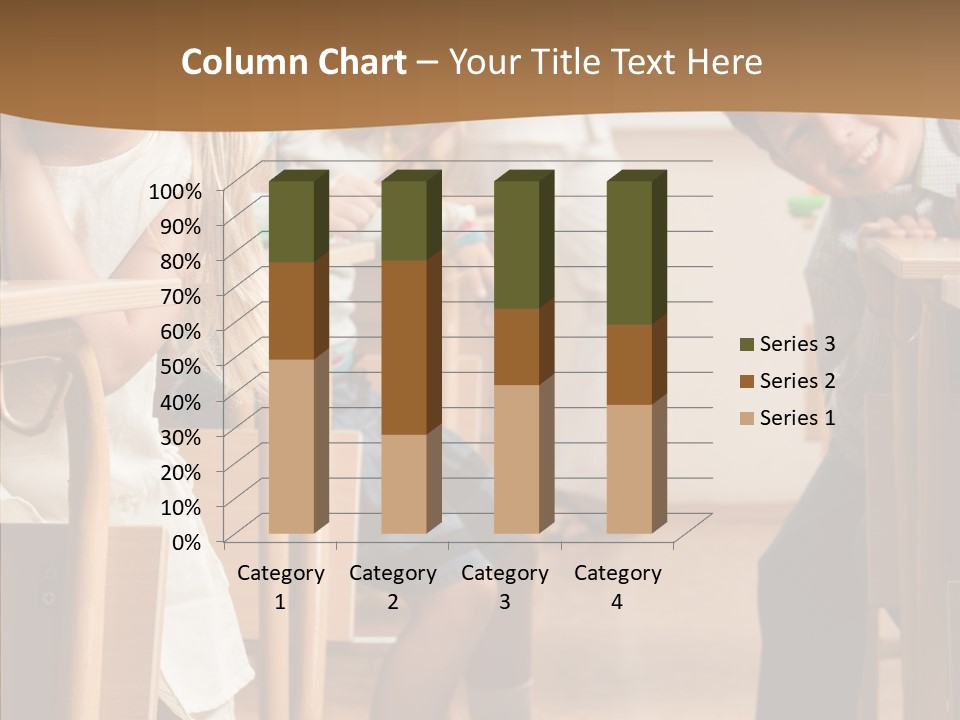 Cute Schoolkid Person PowerPoint Template