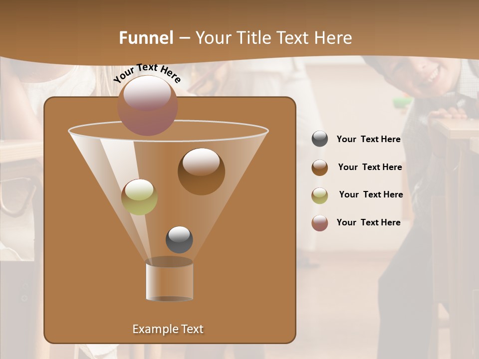 Cute Schoolkid Person PowerPoint Template