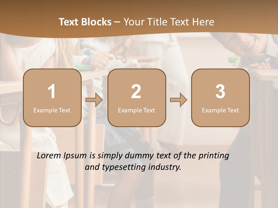 Cute Schoolkid Person PowerPoint Template