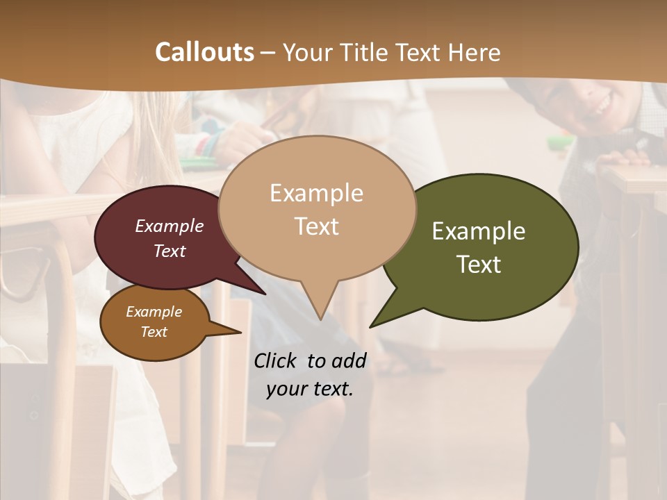 Cute Schoolkid Person PowerPoint Template