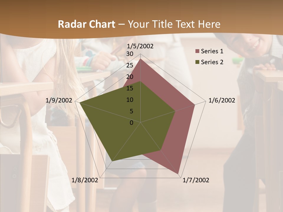 Cute Schoolkid Person PowerPoint Template