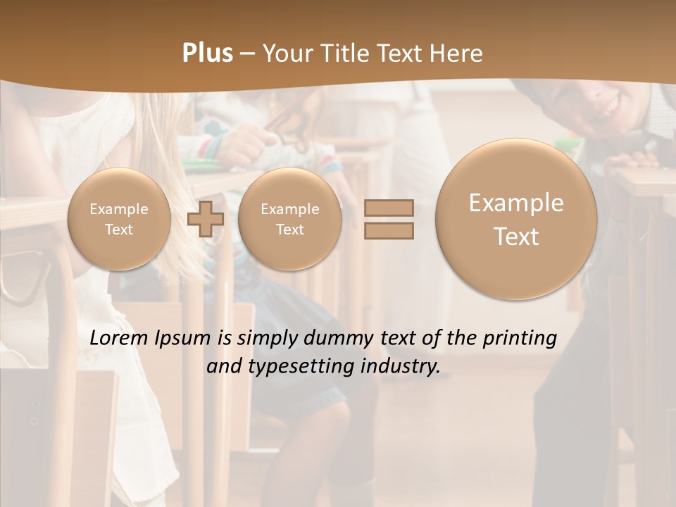 Cute Schoolkid Person PowerPoint Template