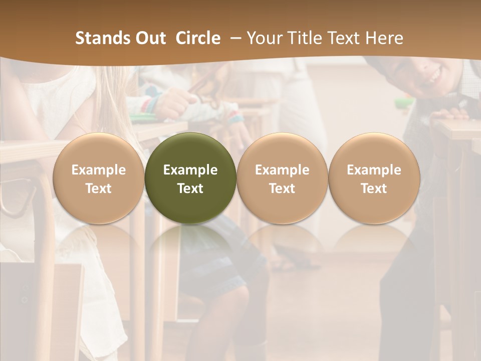 Cute Schoolkid Person PowerPoint Template