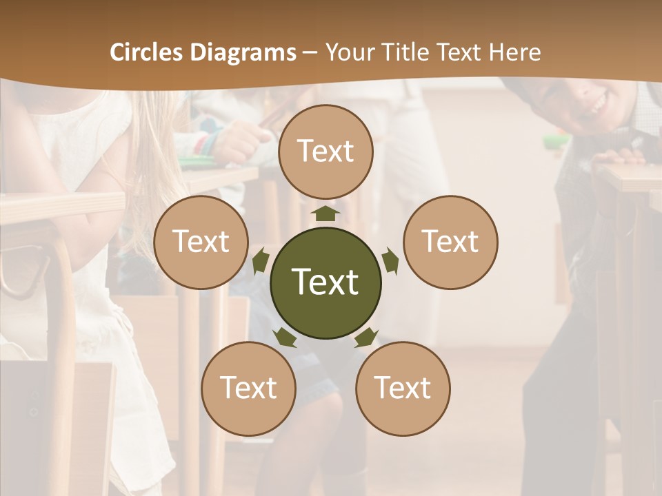 Cute Schoolkid Person PowerPoint Template