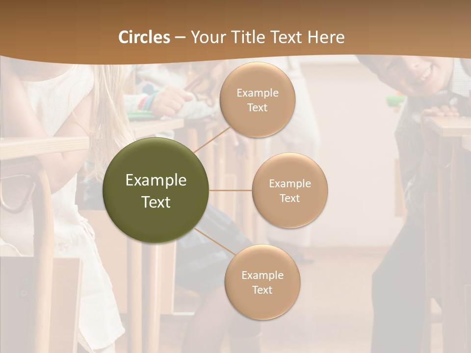 Cute Schoolkid Person PowerPoint Template