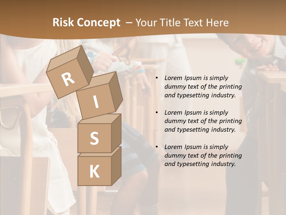 Cute Schoolkid Person PowerPoint Template