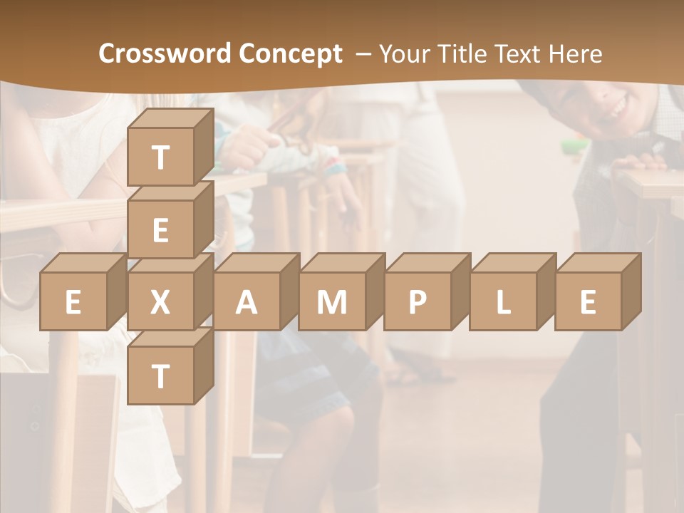 Cute Schoolkid Person PowerPoint Template