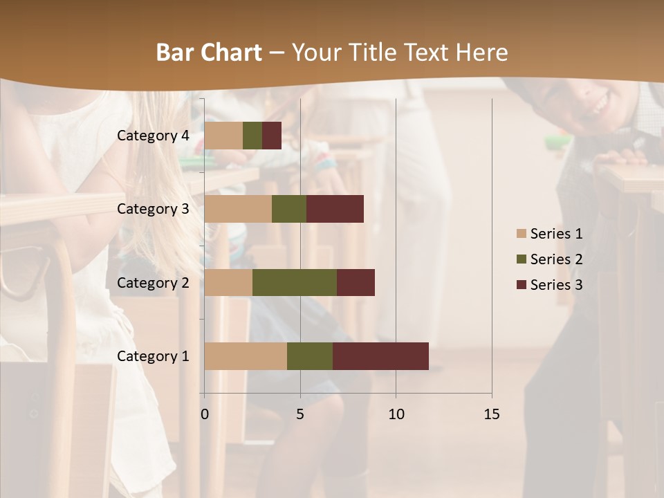 Cute Schoolkid Person PowerPoint Template