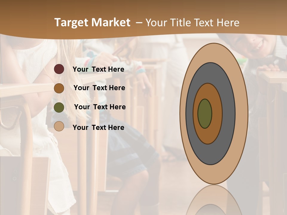 Cute Schoolkid Person PowerPoint Template