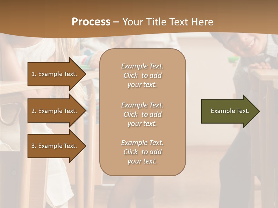 Cute Schoolkid Person PowerPoint Template