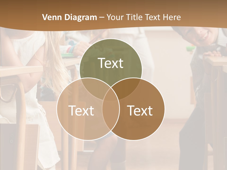 Cute Schoolkid Person PowerPoint Template