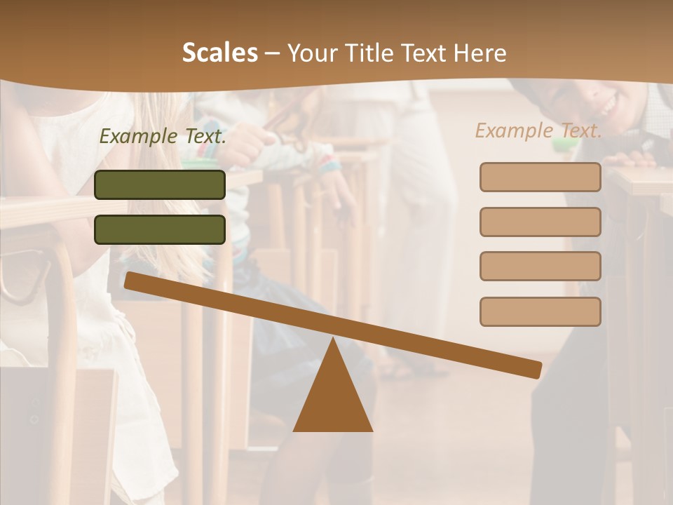 Cute Schoolkid Person PowerPoint Template