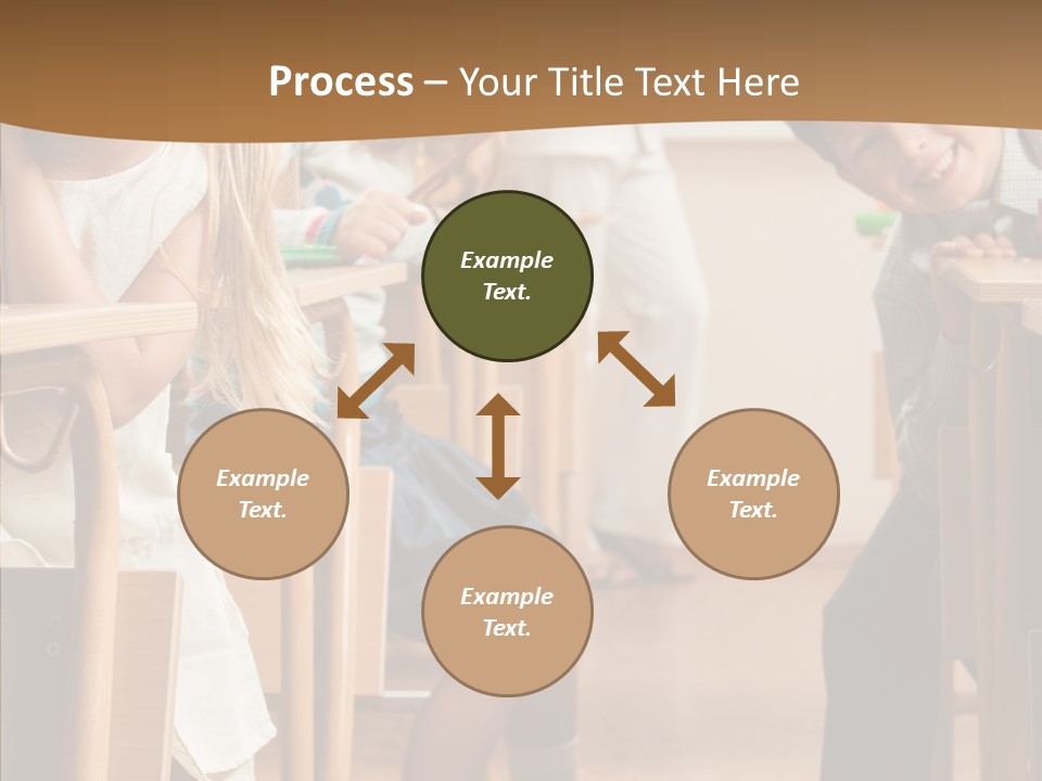 Cute Schoolkid Person PowerPoint Template