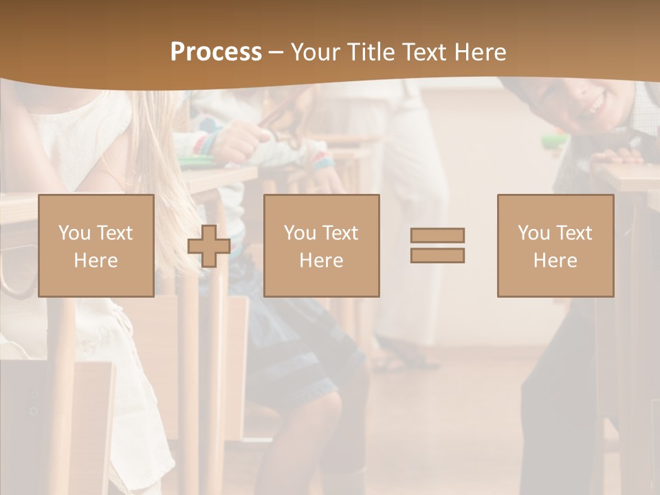 Cute Schoolkid Person PowerPoint Template