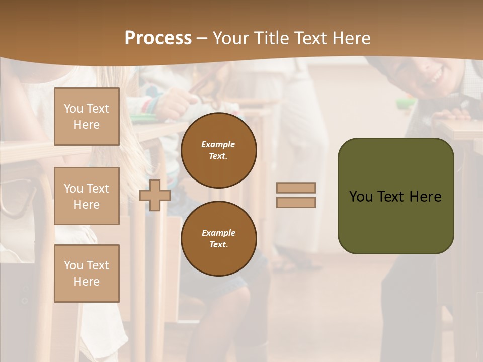 Cute Schoolkid Person PowerPoint Template