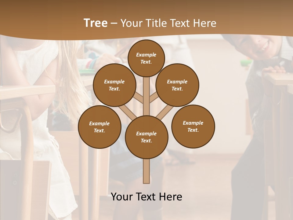 Cute Schoolkid Person PowerPoint Template