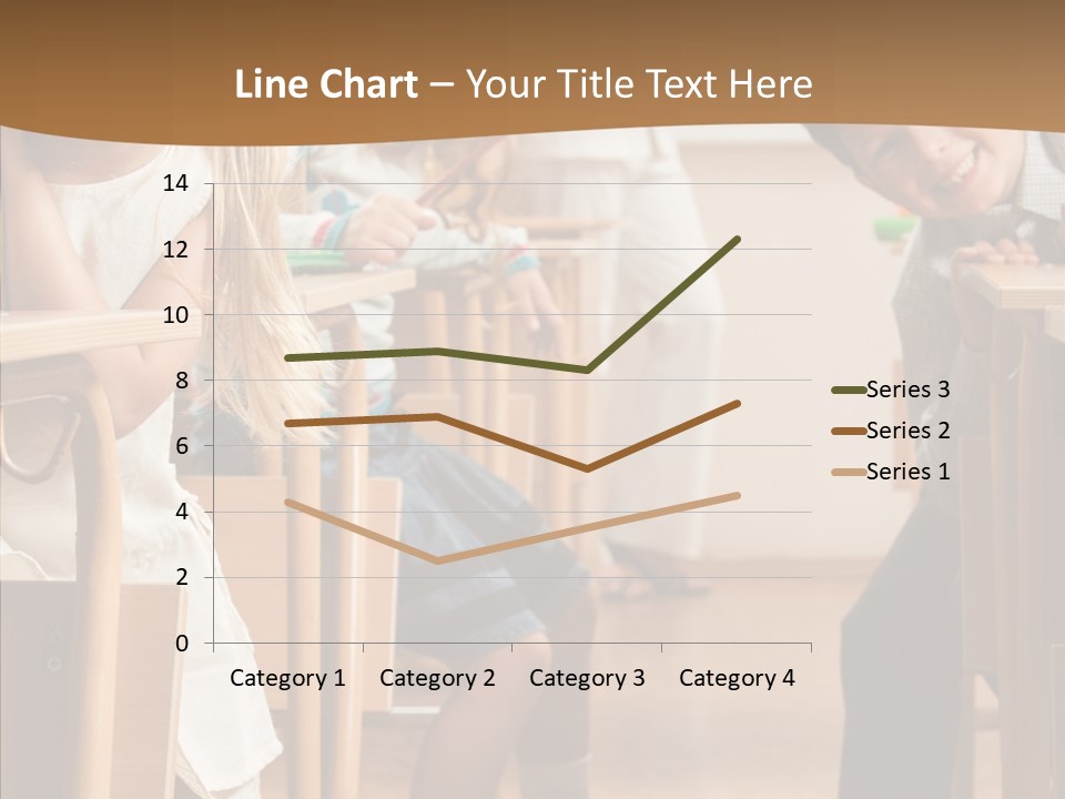 Cute Schoolkid Person PowerPoint Template