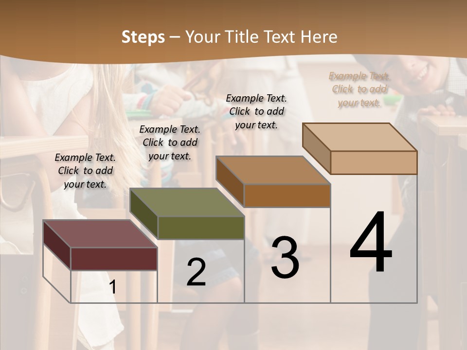 Cute Schoolkid Person PowerPoint Template