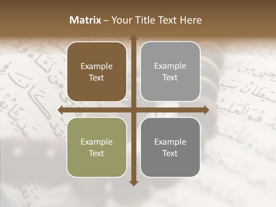 Eastern Middle Belief PowerPoint Template