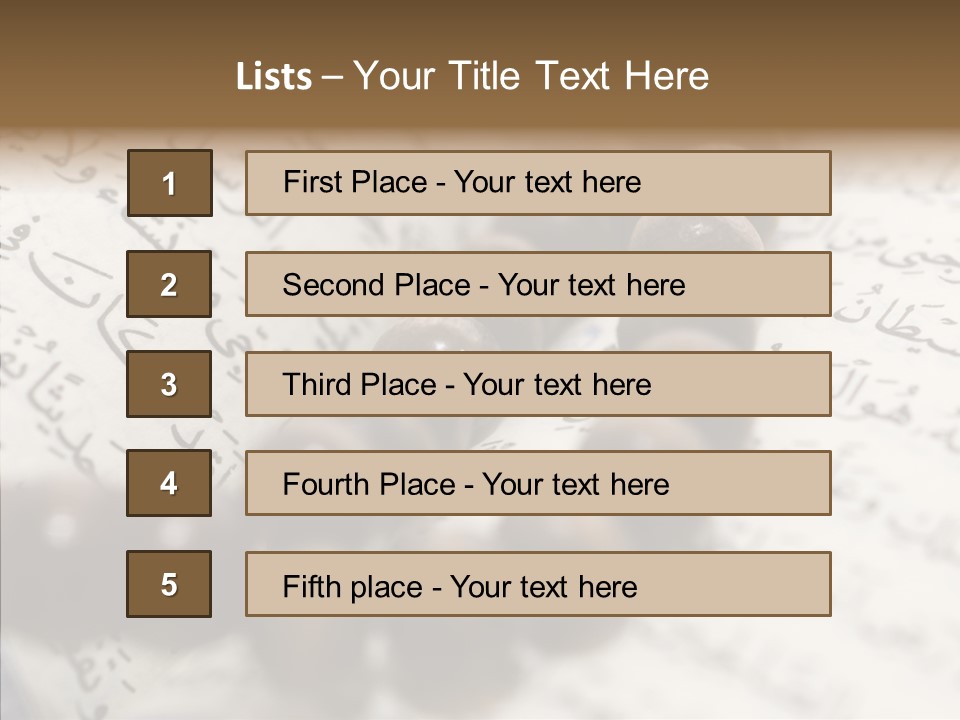 Eastern Middle Belief PowerPoint Template