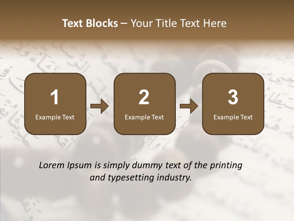 Eastern Middle Belief PowerPoint Template