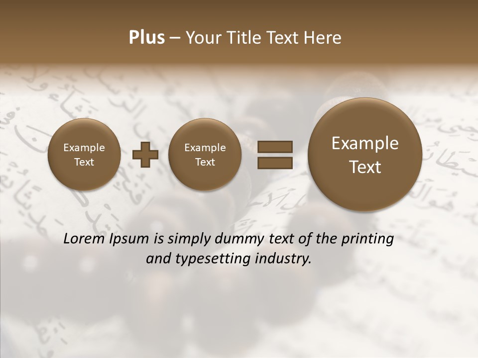 Eastern Middle Belief PowerPoint Template