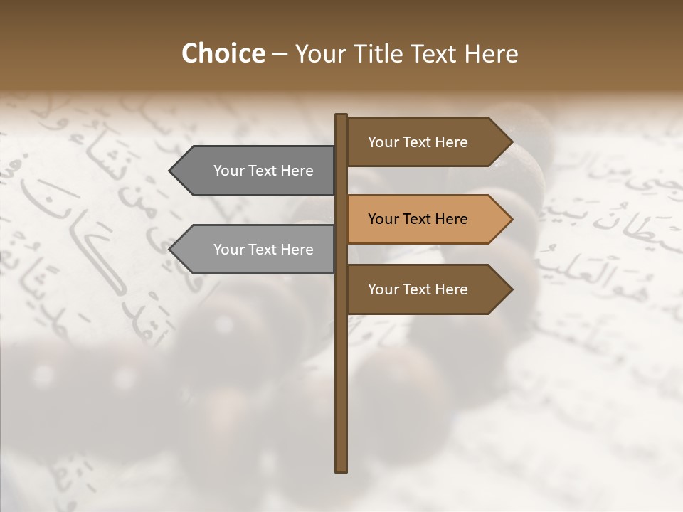 Eastern Middle Belief PowerPoint Template