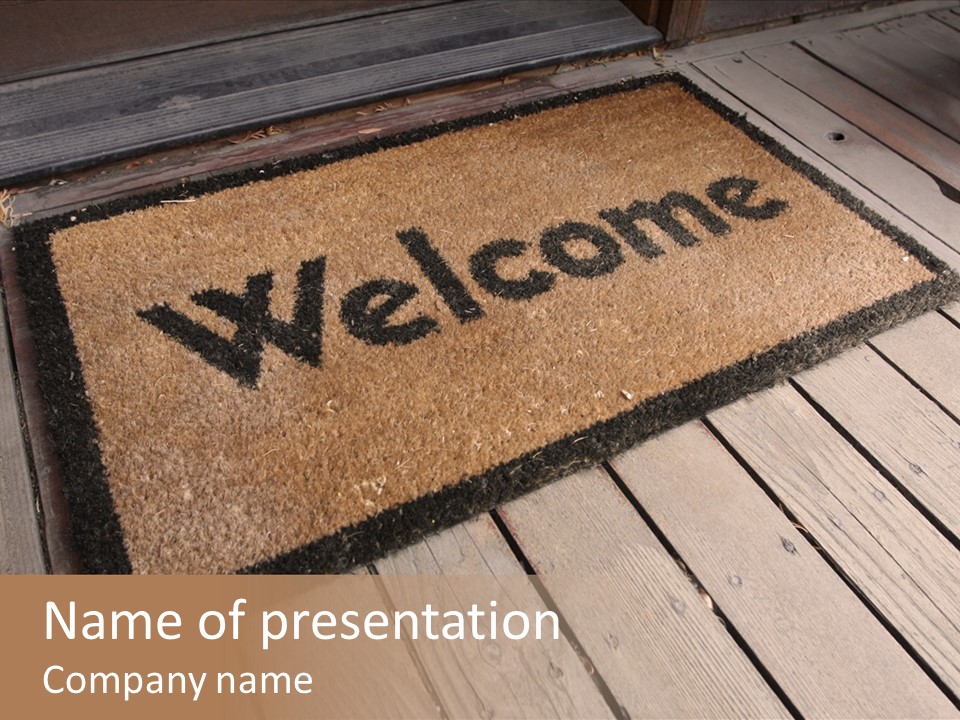 Home Furnishings Decorations Welcome PowerPoint Template