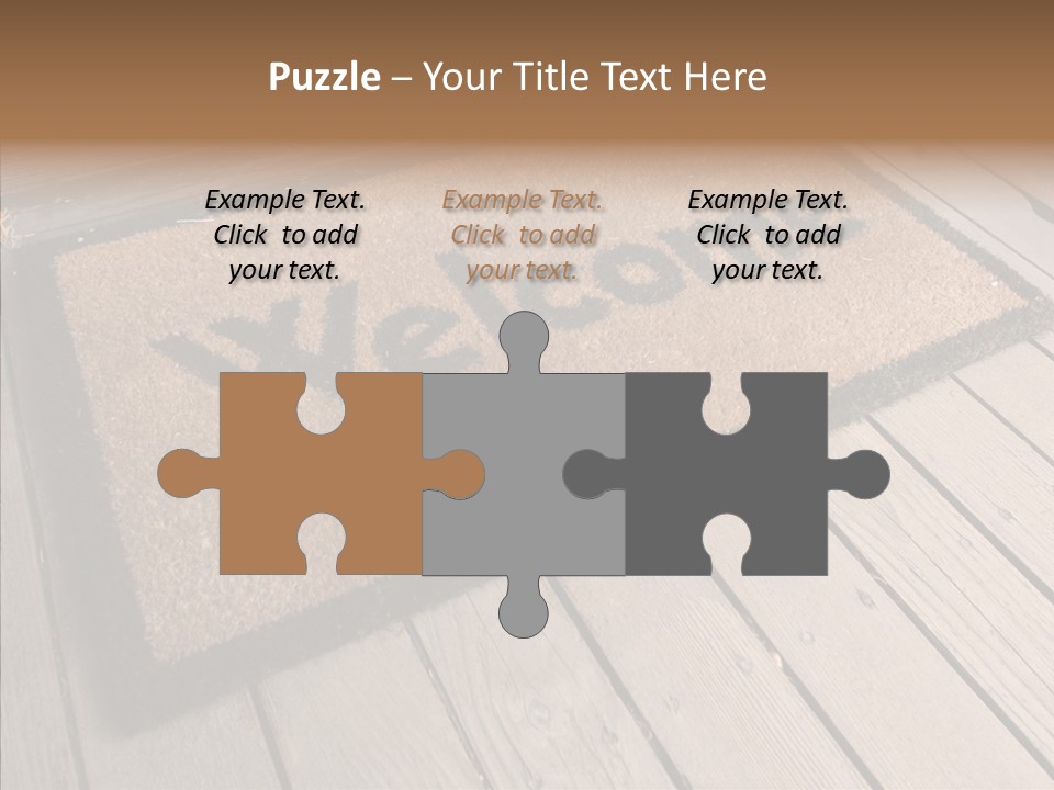 Home Furnishings Decorations Welcome PowerPoint Template