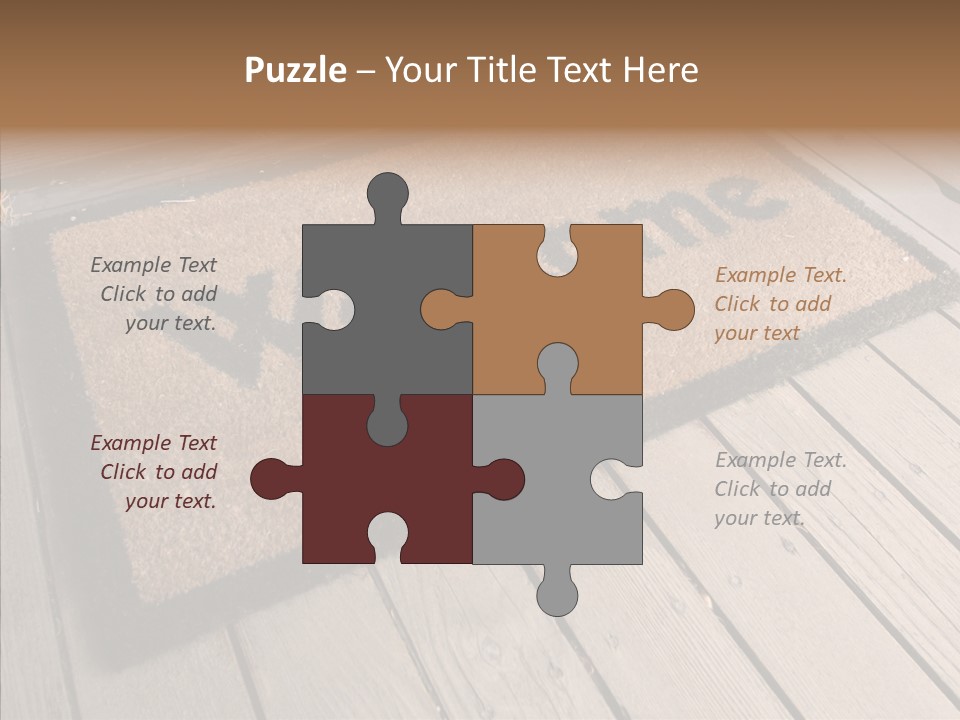 Home Furnishings Decorations Welcome PowerPoint Template