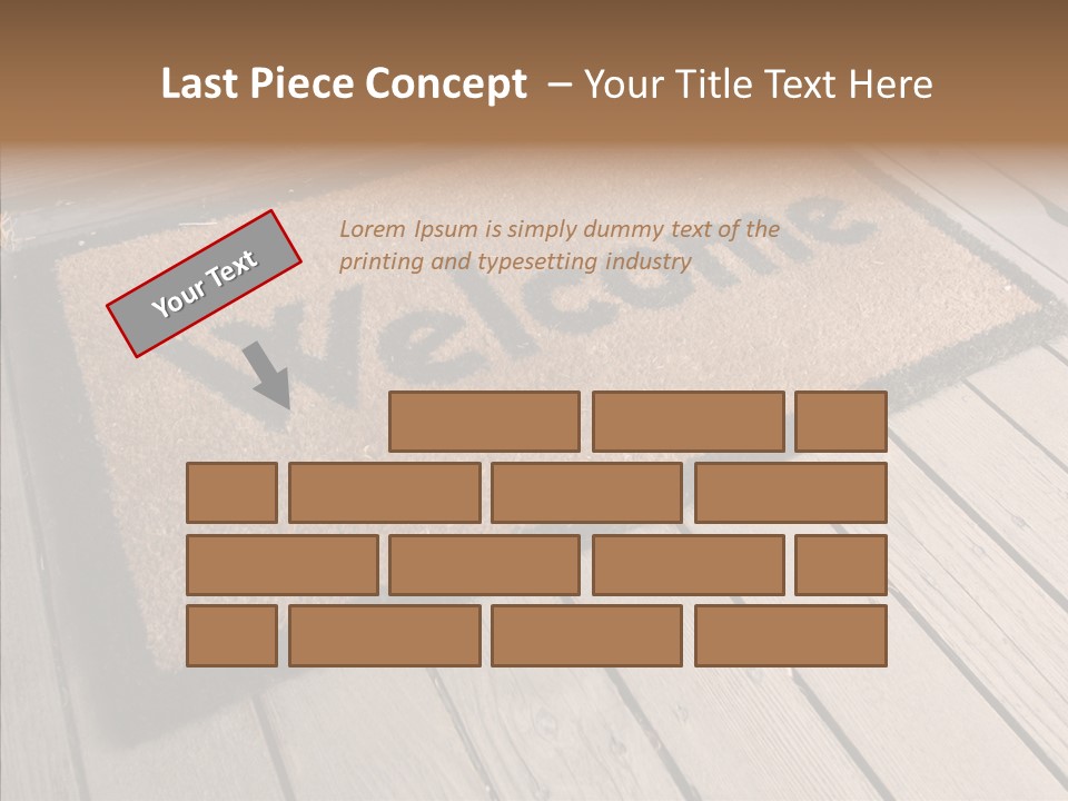 Home Furnishings Decorations Welcome PowerPoint Template