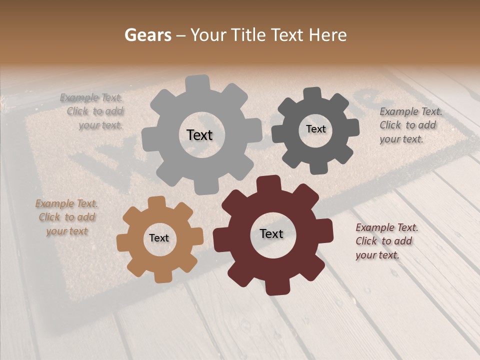 Home Furnishings Decorations Welcome PowerPoint Template