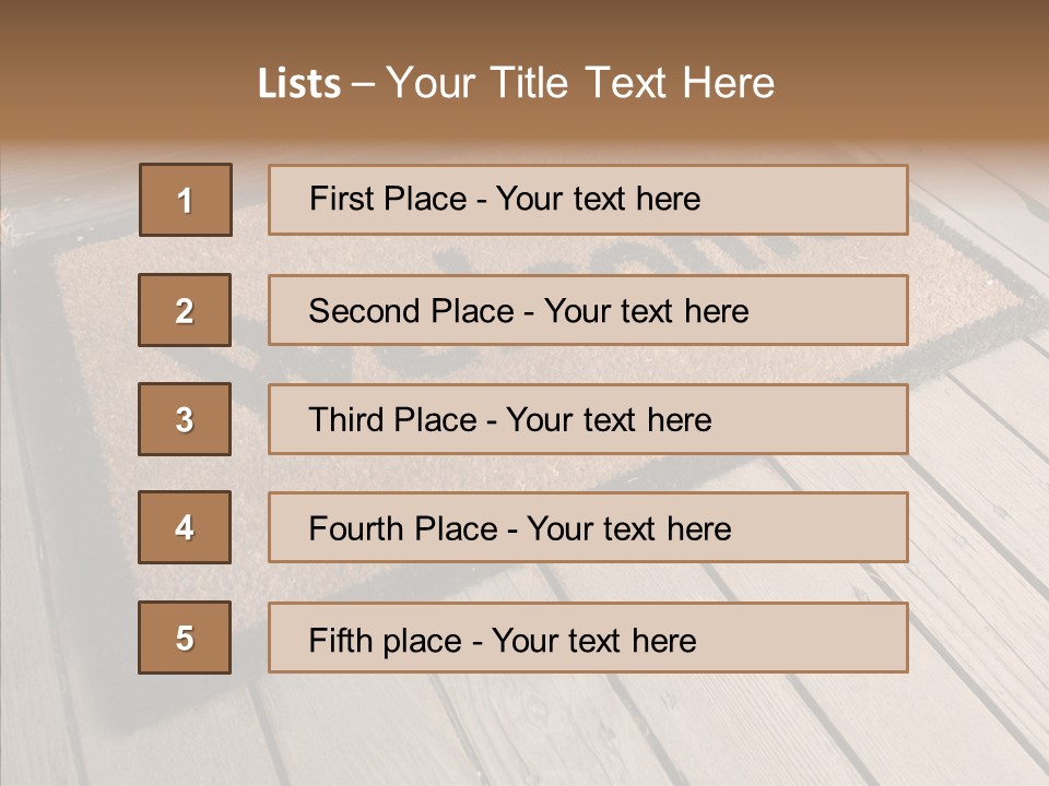 Home Furnishings Decorations Welcome PowerPoint Template