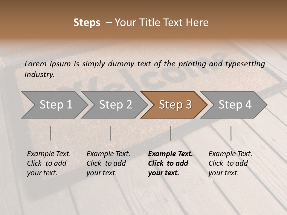 Home Furnishings Decorations Welcome PowerPoint Template
