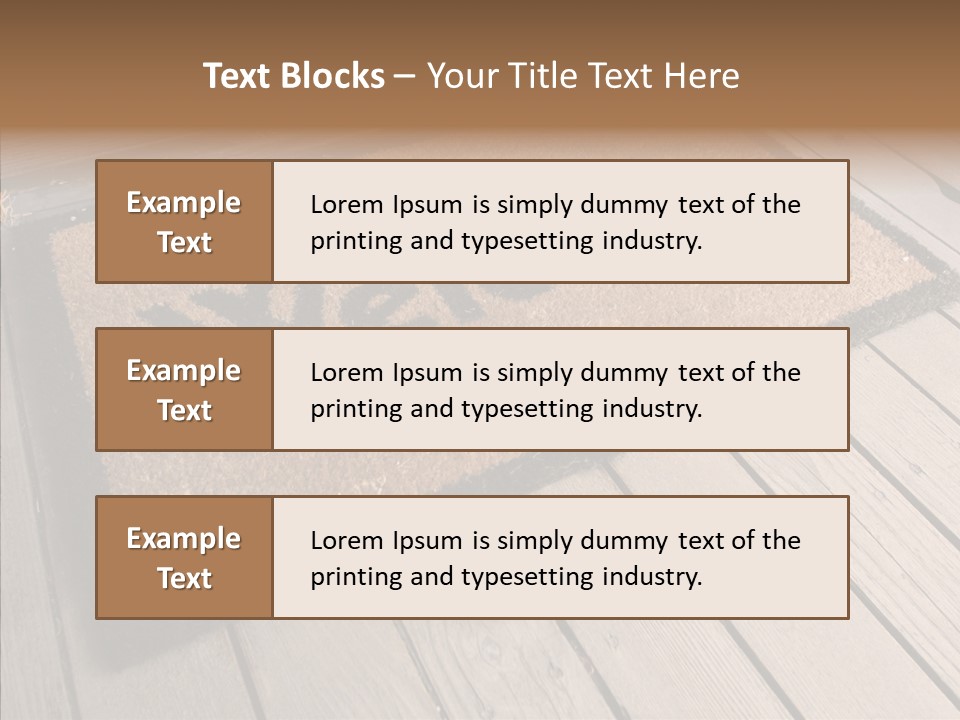 Home Furnishings Decorations Welcome PowerPoint Template