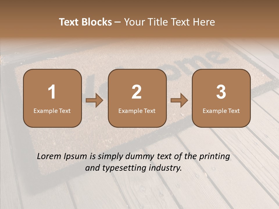 Home Furnishings Decorations Welcome PowerPoint Template