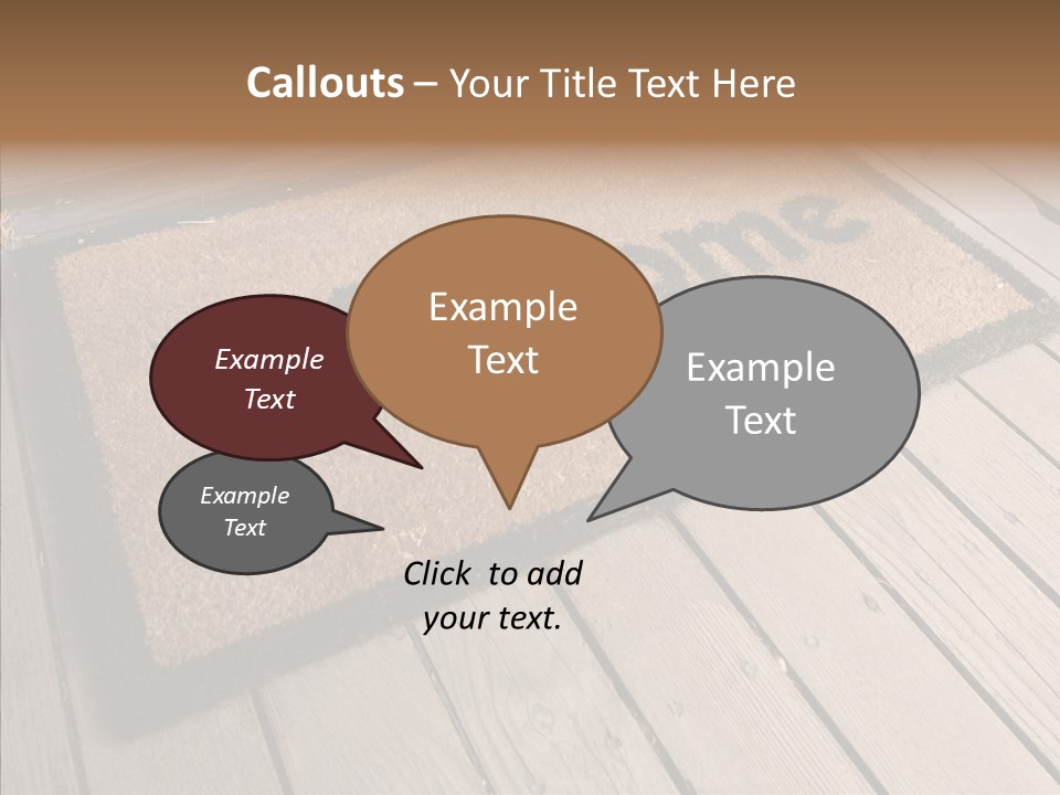 Home Furnishings Decorations Welcome PowerPoint Template
