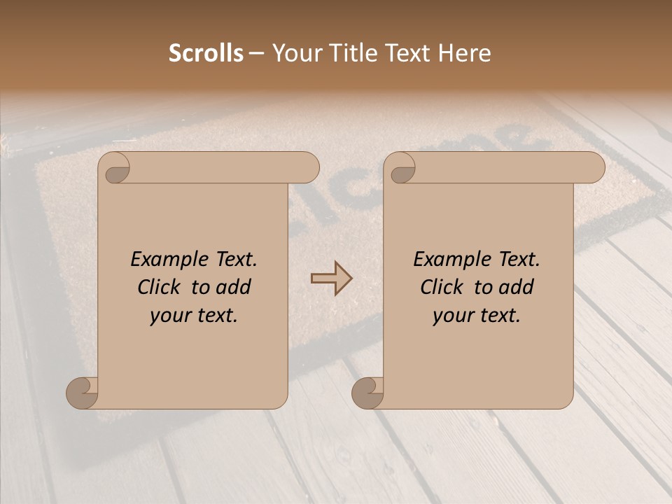 Home Furnishings Decorations Welcome PowerPoint Template