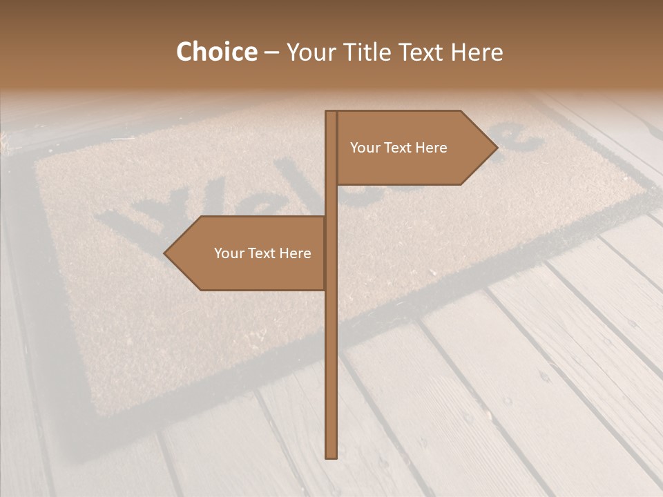 Home Furnishings Decorations Welcome PowerPoint Template