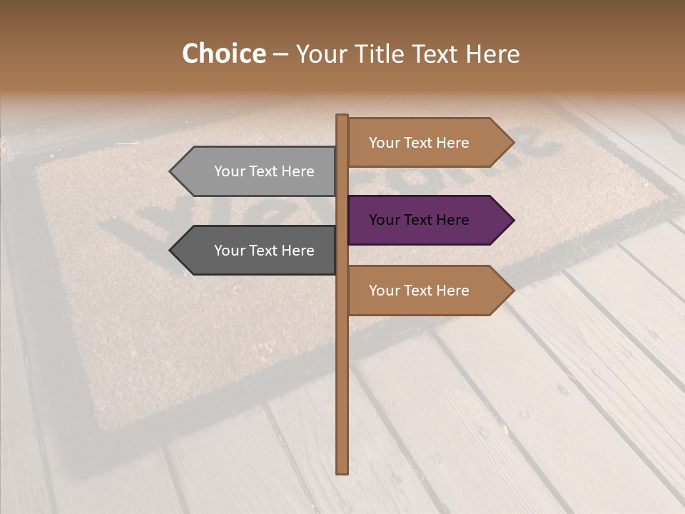 Home Furnishings Decorations Welcome PowerPoint Template