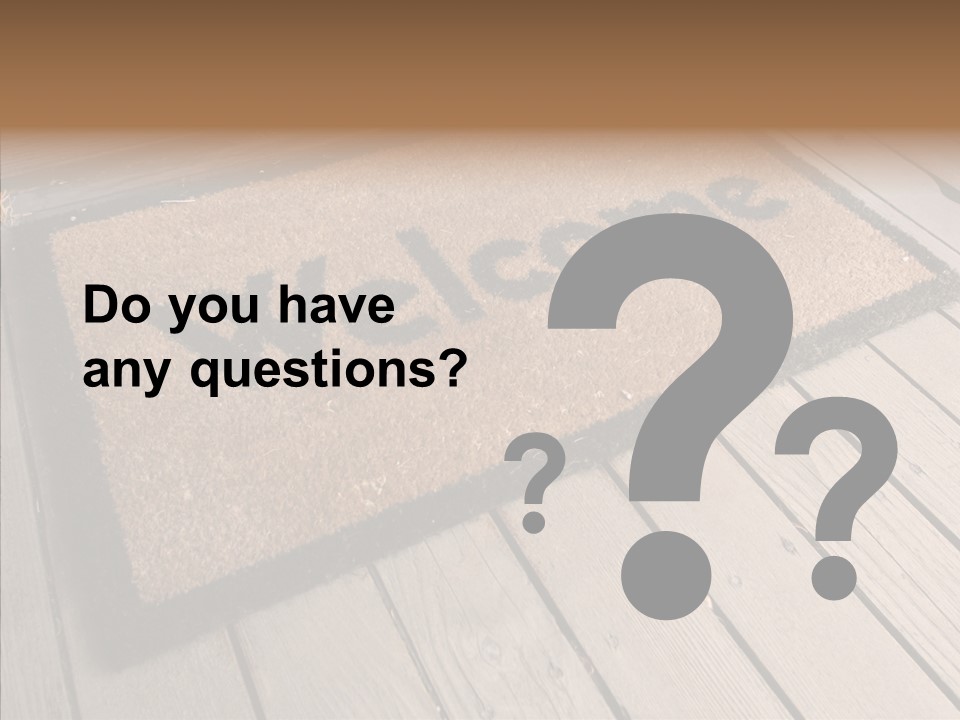 Home Furnishings Decorations Welcome PowerPoint Template